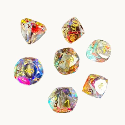 Prismatic Glass Dice