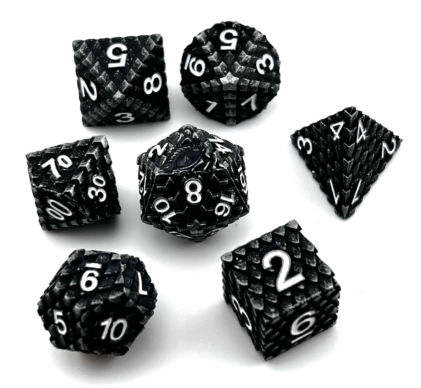 Dragonscale Metal RPG Dice Set