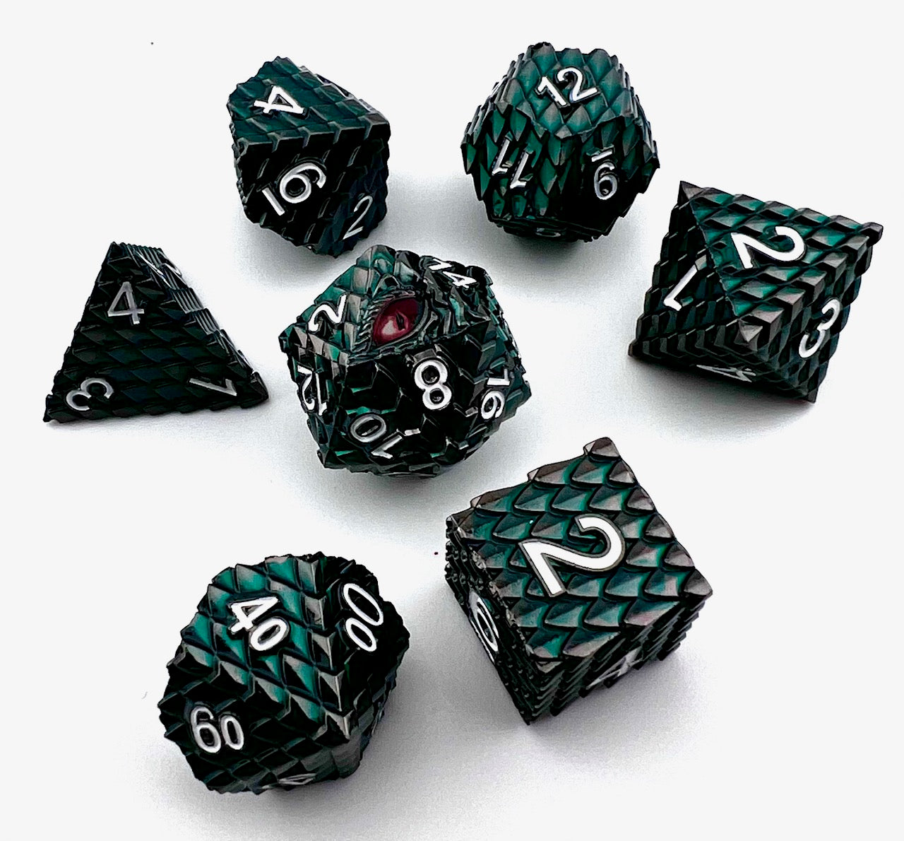 Dragonscale Metal RPG Dice Set