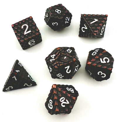Dragonscale Metal RPG Dice Set