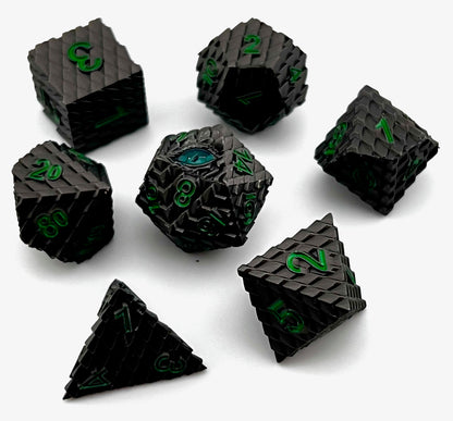 Dragonscale Metal RPG Dice Set