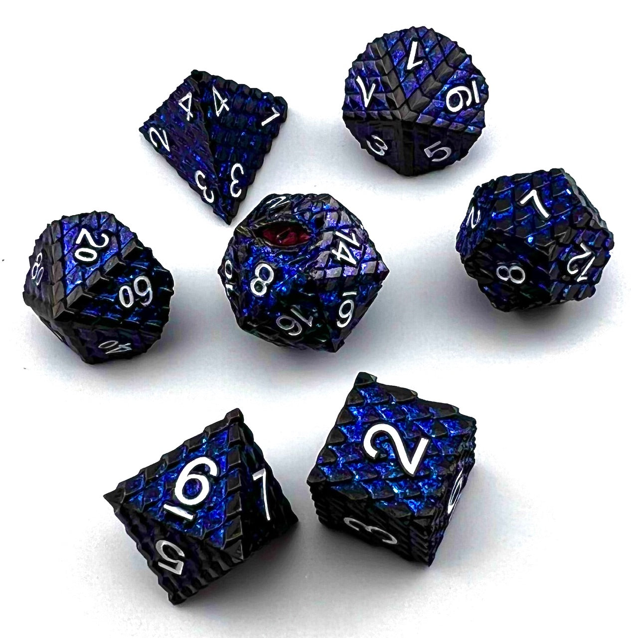 Dragonscale Metal RPG Dice Set