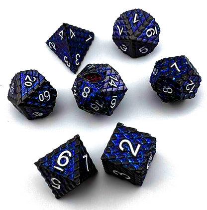 Dragonscale Metal RPG Dice Set
