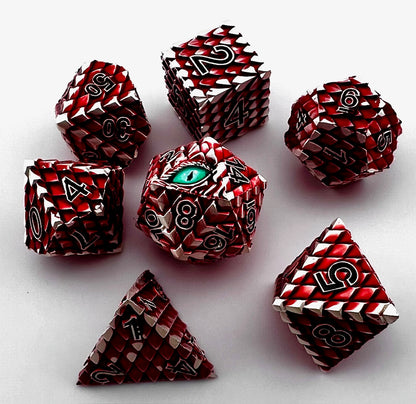 Dragonscale Metal RPG Dice Set