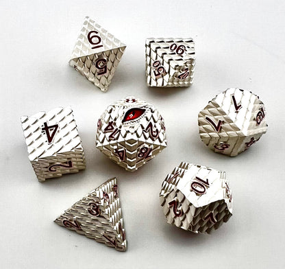 Dragonscale Metal RPG Dice Set