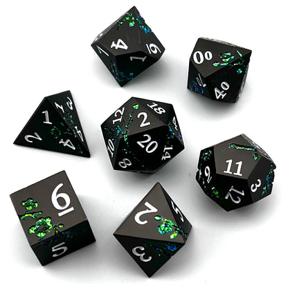 Cherry Blossom Metal RPG Dice Set